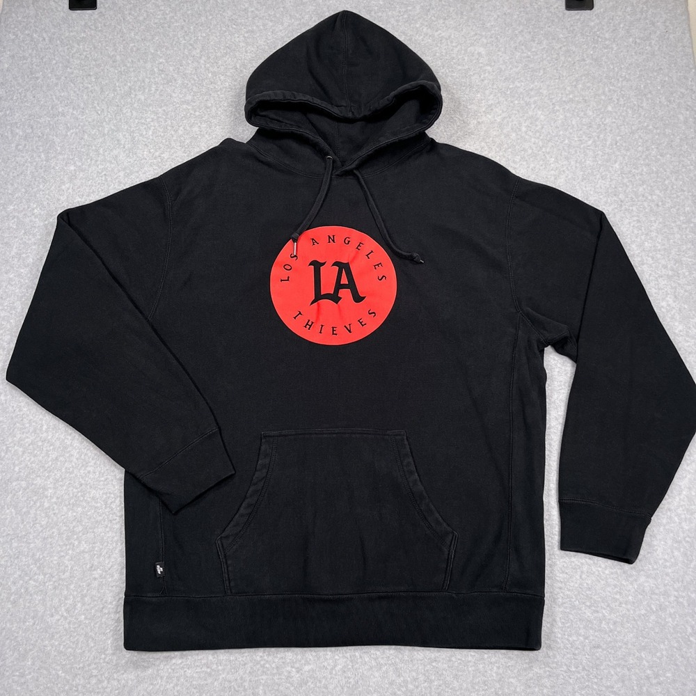 100 Thieves LA Thieves Hoodie Men 3XL Black Graphics Gaming Pullover